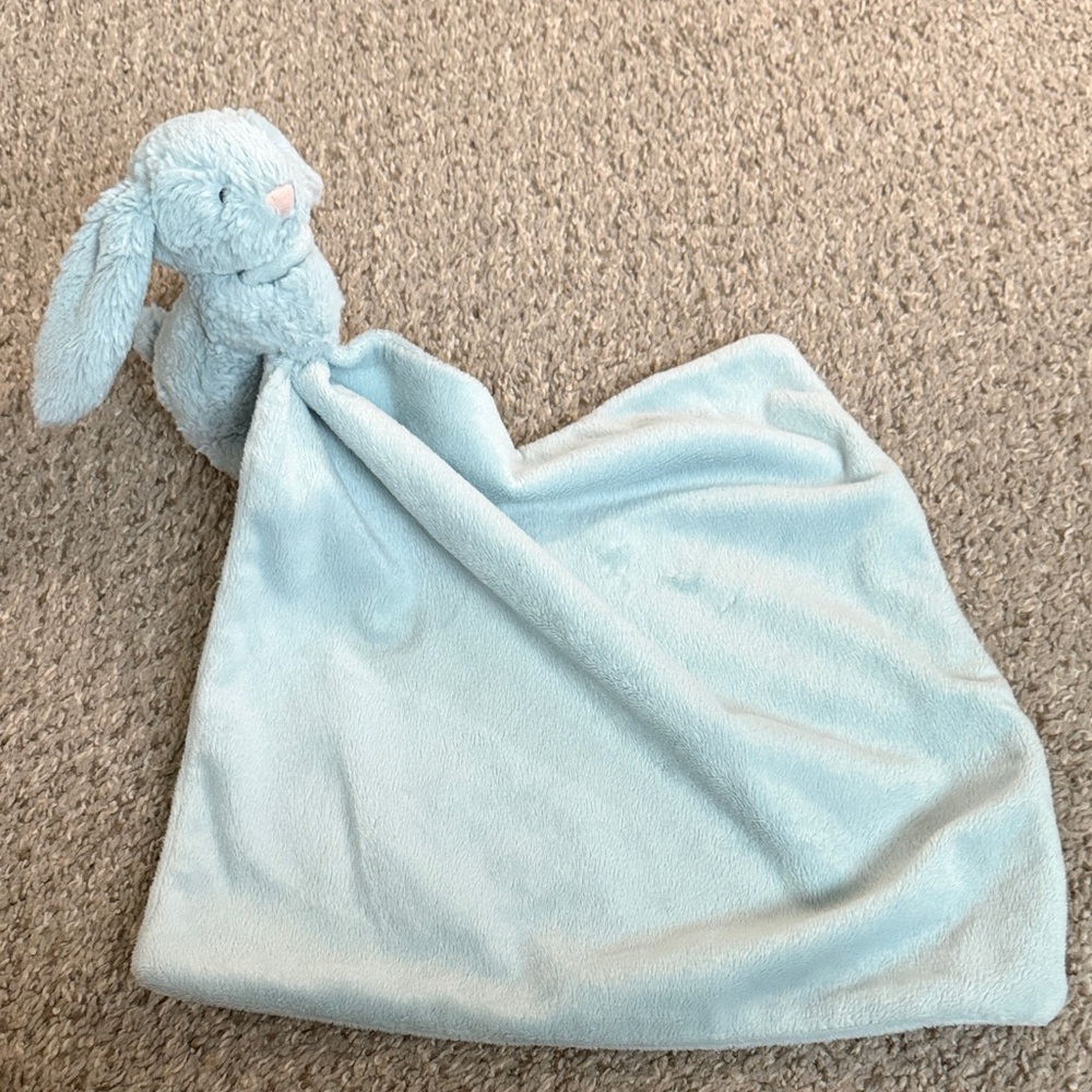 Jellycat Blue Plush Bunny Lovey
